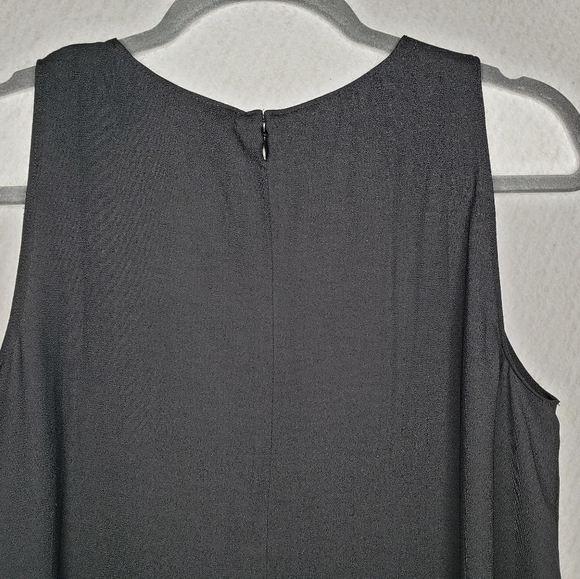 Halogen Black Lightweight A-line Casual Hidden Zipper Knee length Dress sz S - Picture 9 of 12